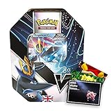 1 holografische Pokémon V Karte, 4 Boosterpacks, 1 Code-Karte + 1 exklusive Gratis Grußkarte