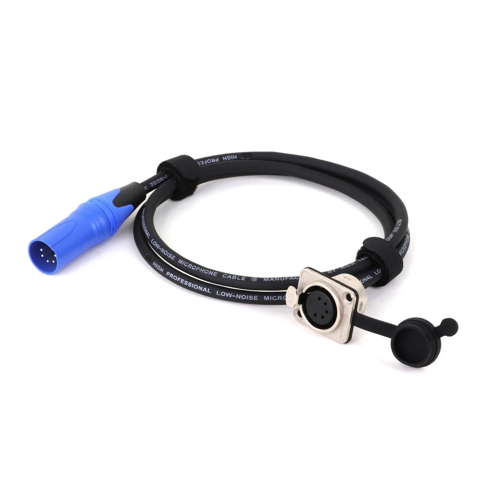 Kompatibel mit D-Typ, 5-polige XLR-Buchse auf XLR-Stecker, buntes Audio-Konverterkabel für Mikrofon, DMX, Bühnenbeleuchtung und Sound-Ausrüstung (Blau, 5 m)