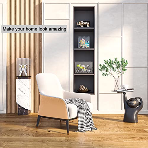 Self-Assembly Acrylic Display Case For Collectibles,Clear Display Boxes Showcase Storage Box Dustproof With Black Pvc Base For Doll Action Figures Toys,Trophy(7.8X7.8X11.8Inch;20X20X30Cm) #TOP2