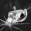 Collapsible Steering Wheel Lock and Anti-Theft Device With Heavy Duty Safety Hammer - Car Security Protection for Airbag #1