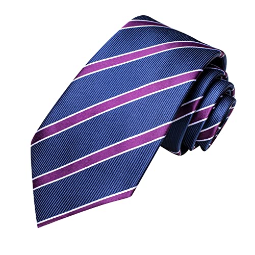 Image of Hi-Tie Men's Tie Sets Silk Paisley Striped Necktie Pocket Square Cuff-links Sets Wedding Business Holiday
