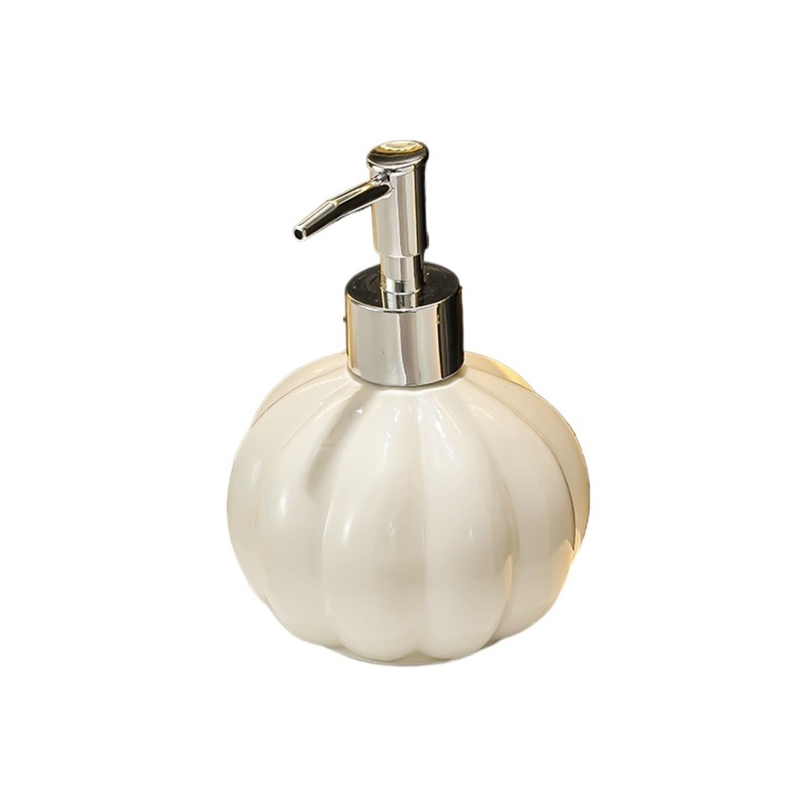 soap dispenser Luxury Ceramic Soap Dispenser With Pump Bathroom Shower Gel Shampoo Push Empty Bottle(White)