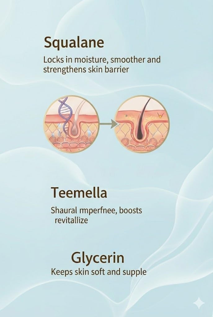 Squalane Repair Serum for Face - 30ml Pink Bottle - Deep Hydrating & Barrier Support - Lightweight Non-Greasy Facial Oil for Dry & Sensitive Skin - Image 3