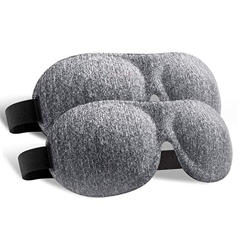 Image of Eye Mask for Sleeping Blackout - AUPHIL 3D Contoured Eye Cover Blindfold Sleeping Mask, Comfort Sleep Mask for Women Men Side Sleeper 100% Light Blocking, Soft Breathable Sleep Eye Mask for Flight Nap