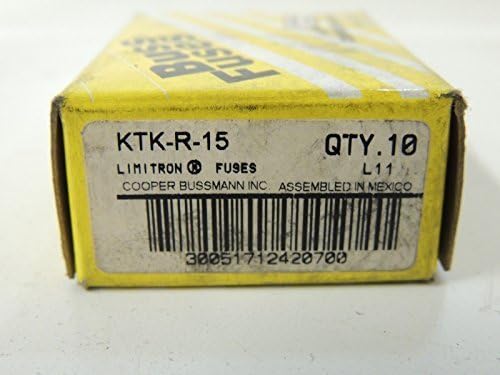 (10 pack) Ktkr15 Fuse 15a 600v Rejct Mid