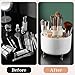 fanado 360° Rotate Makeup Brush Holder Organizer, Makeup Organizers Countertop, Makeup organization and Skincare Storage for Vanity, Desktop, Bathroom (White)