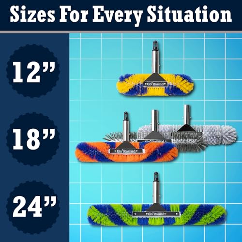 GoRound 360 Pro Pool Brush 12 inches