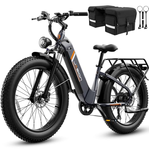 Image of Jasion Thunder /PRO /ST Electric Bike,2000W /1800W Peak Ebikes for Adults,26''Fat Tire Best Ebike for Men,90 /80 Miles with 1040Wh /864Wh Battery,35 /30+MPH Max Speed Bicycles,500 /400LB Capacity