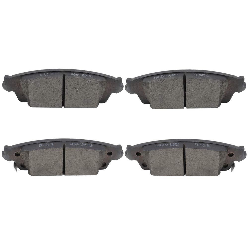 cciyu D1707 Rear Ceramic Brake Pads Kits 4pcs fit For Cadillac Escalade,Escalade ESV,For Chevy Cheyenne,Silverado 1500,Suburban,Tahoe,For GMC Sierra,Sierra 1500,Sierra 1500 Limited,Yukon,Yukon XL