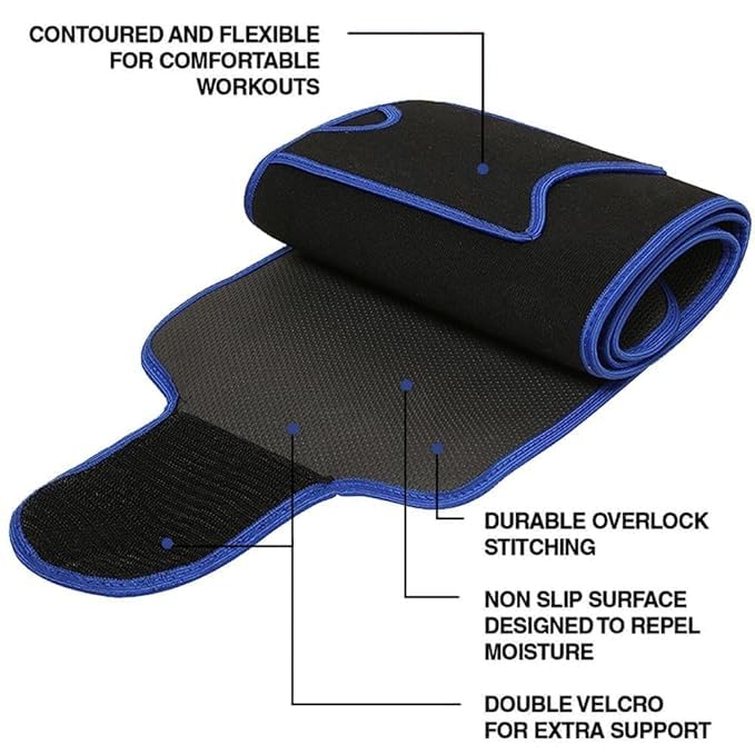 Image of Weight Loss Hot Slimming Belt for Men, Women Belly Sweat Slim Belt Neoprene Fat Burning Sauna Waist Trainer Healthy Sweat, Weight Loss, Lower Back Posture