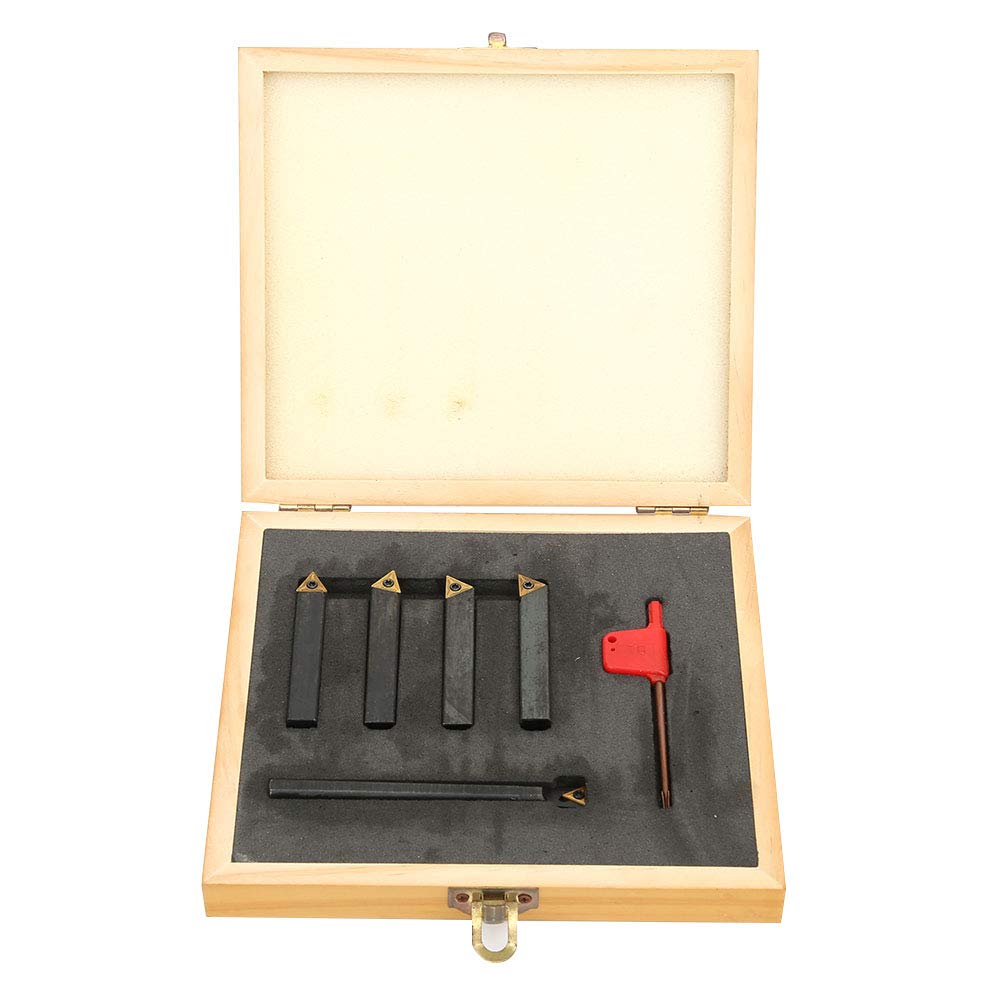 Juego de Herramientas de Torneado Indexables de Carburo de 10 Mm, Cortadores de Torno CNC con Superficies de Corte Triangulares para Velocidad, Acabado y Resistencia Al Calor, en