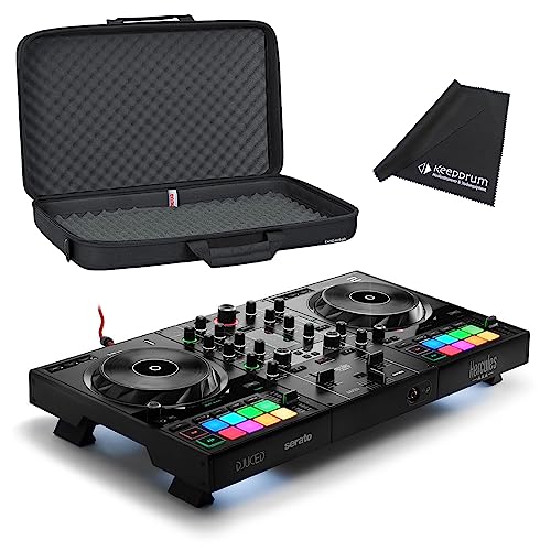 Hercules DJControl Inpulse 500 - Controlador de DJ (incluye funda Gator y gamuza de microfibra)
