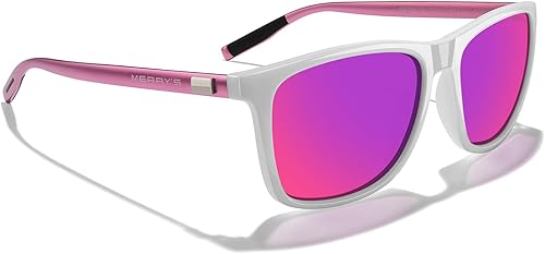 Miniatura 130 de MERRY'S S8286 Lentes de sol polarizados de aluminio, unisex, estilo de época, para hombres y mujeres 0c03 Marco negro/lente de espejo verde/patillas