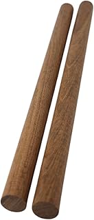 Jatoba Wooden Dowel Rods - 3/4 x 12 Inch (Pack of 2) - Kiln-Dried Unfinished Natural Hardwood Dowels for Crafts and Woodworking
