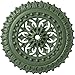 Ekena Millwork CM18SKAGF Sellek Ceiling Medallion, 18 1/2"OD x 7/8"ID x 1 1/2"P, Hand-Painted Athenian Green
