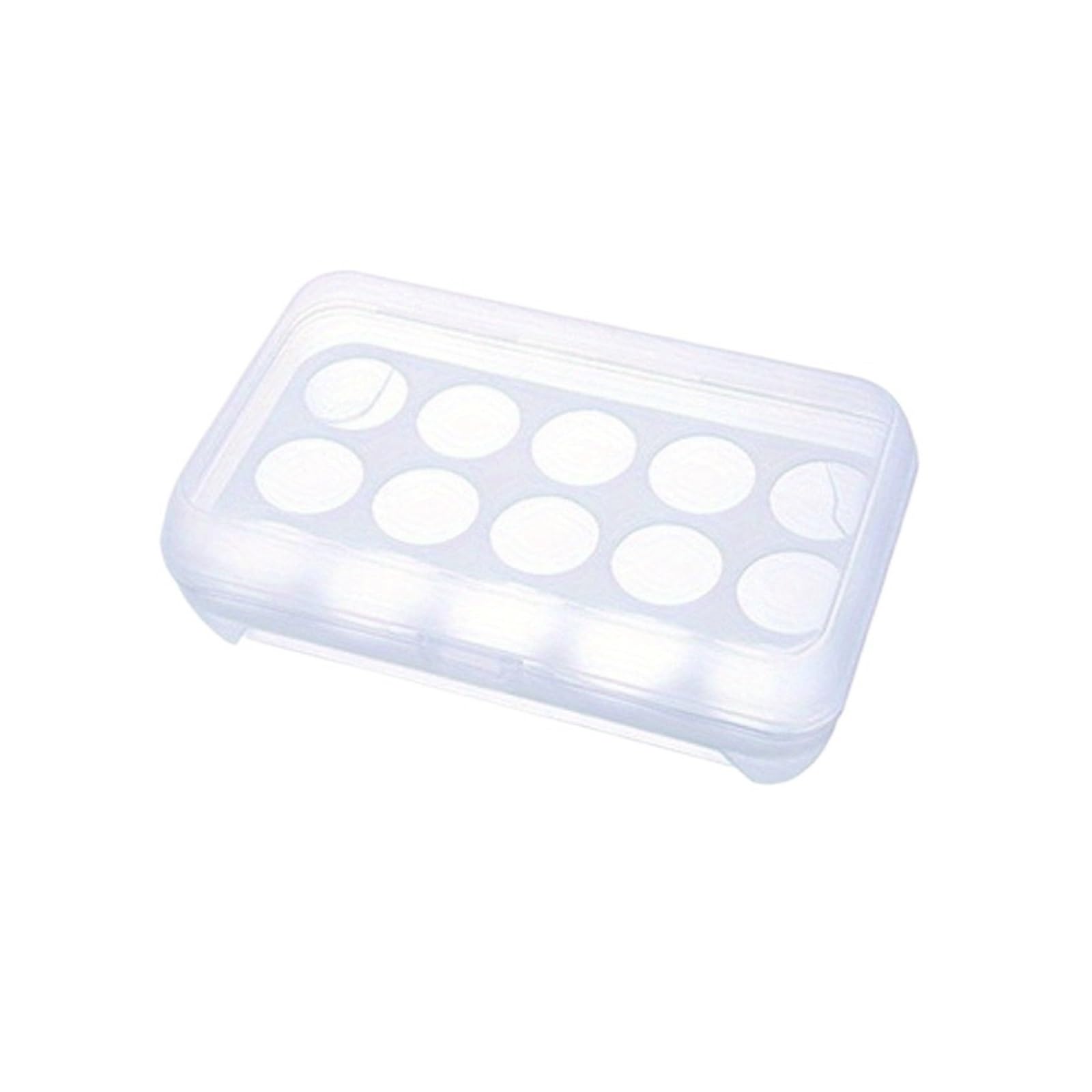 HXPFVCBHS Egg Rack, Refrigerator Fresh Egg Storage Box, Egg Storage Container, Plastic Storage Container(WHITE)