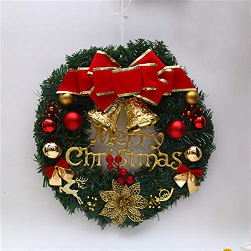 Couronne de Noël d'automne YZCIS pour décoration de porte d'entrée suspendue