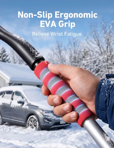 Image of AstroAI 40 inch 2-in-1 Detachable Snow Brush & Ice Scrapers for Car Windshield