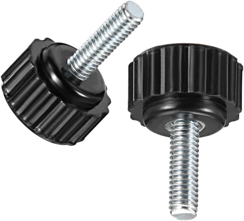 Boxonly Knurled Thumb Screw for Saw Drill Press Lathe and Routing Jigs Packaging Machinery Printing Equipment Clamping Knobs Grip Threaded Hand Bolt Knobs M4 x 15mm 4pcs - Image 3