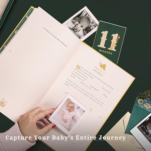 Ambavi | Baby Keepsake Box for Newborn Boys and Girls | All-in-one, Acid-Free Baby Storage Box, Easy to Use Memory Organizer Gift Set for New Moms, Baby Shower, New Born, Pregnancy and Maternity