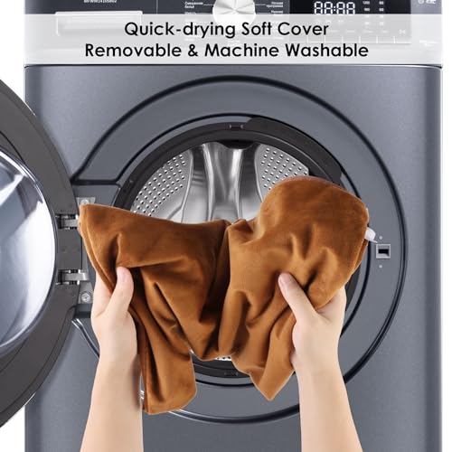 Asstikoo Haustier Heizkissen für Katze Hunde, Heizdecke mit 12H Timer und Temperaturregelung 30-60℃, Elektrisch, Sicher für Hunde und Katzen - 45x45cm