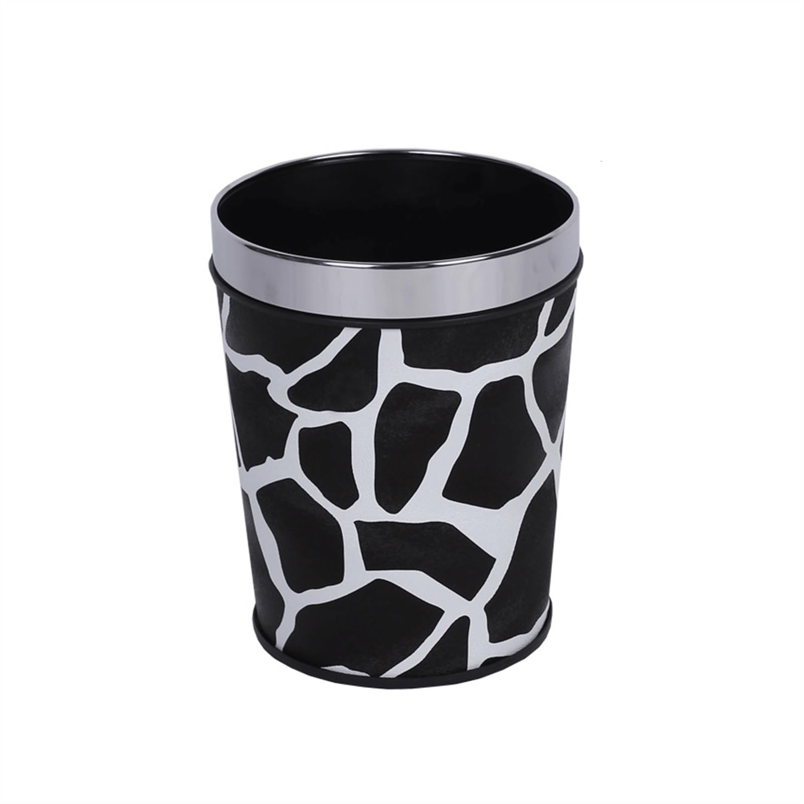 Kitchen Trash Can 6/13L Wastebasket Printed plastic wastebasket For bedroom Living room Kitchen Hotel Office Wastebasket Garbage Can (L)