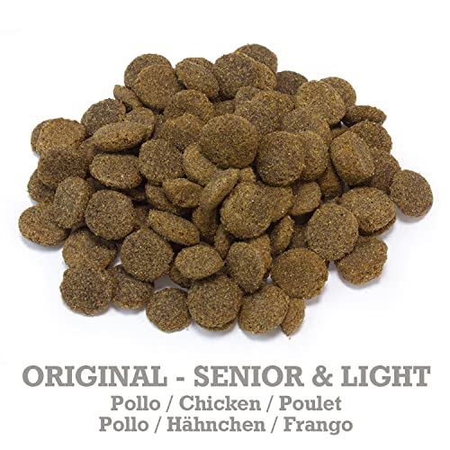 Arquivet Original Senior&Light 3 kg – Futter für ältere Hunde ab 7 Jahren und/oder mit Neigung zu Übergewicht – Huhn und Reis