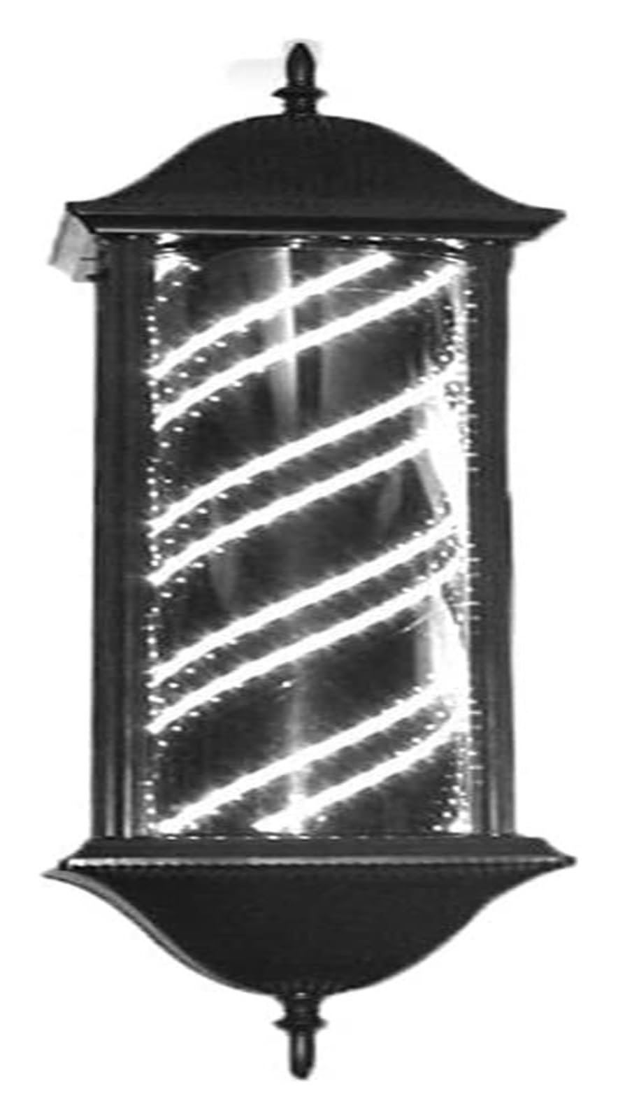 Poste De Barbero Led, Poste De Barbero Impermeable, Poste De Barbería, Cartel De Salón De Peluquería, Poste De Barbería con Rayas Blancas Y Negras Giratorias E Iluminadas