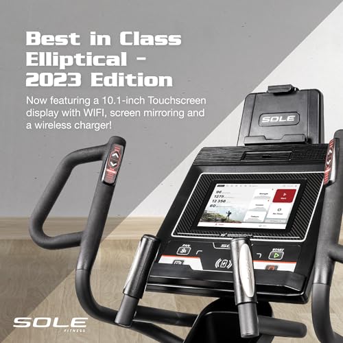 Elliptical Machine: E35 Elliptical Gym Equipment for Home and Studio, Exercise Equipment with 10" Touchscreen, WiFi, Adjustable Resistance & Pedals, Power Incline and Heart Rate Monitoring (E35) - Thumbnail 3