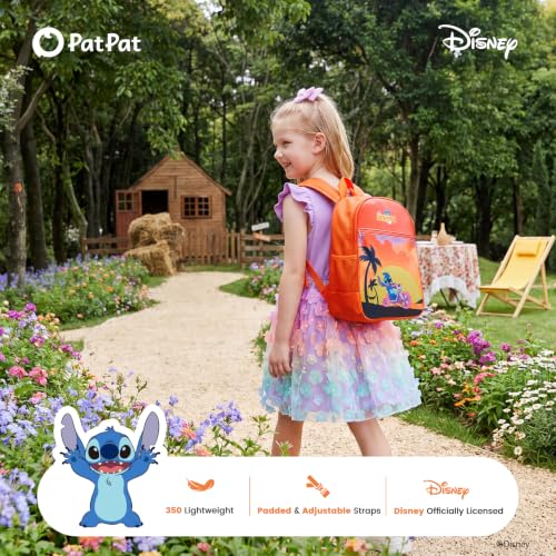 Image of Disney Lilo & Stitch Boys /Girls Backpack for Elementary Kindergarten TK 12L | Water-Stain-Tear-Resistant Fabric, Lightweight 350g, Ergonomic Padded Adjustable Straps, Chest Strap Support, Large Capacity