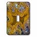 3dRose lsp_231694_1 Mexican Yellow Crazy Lace Agate Toggle Switch, Mixed