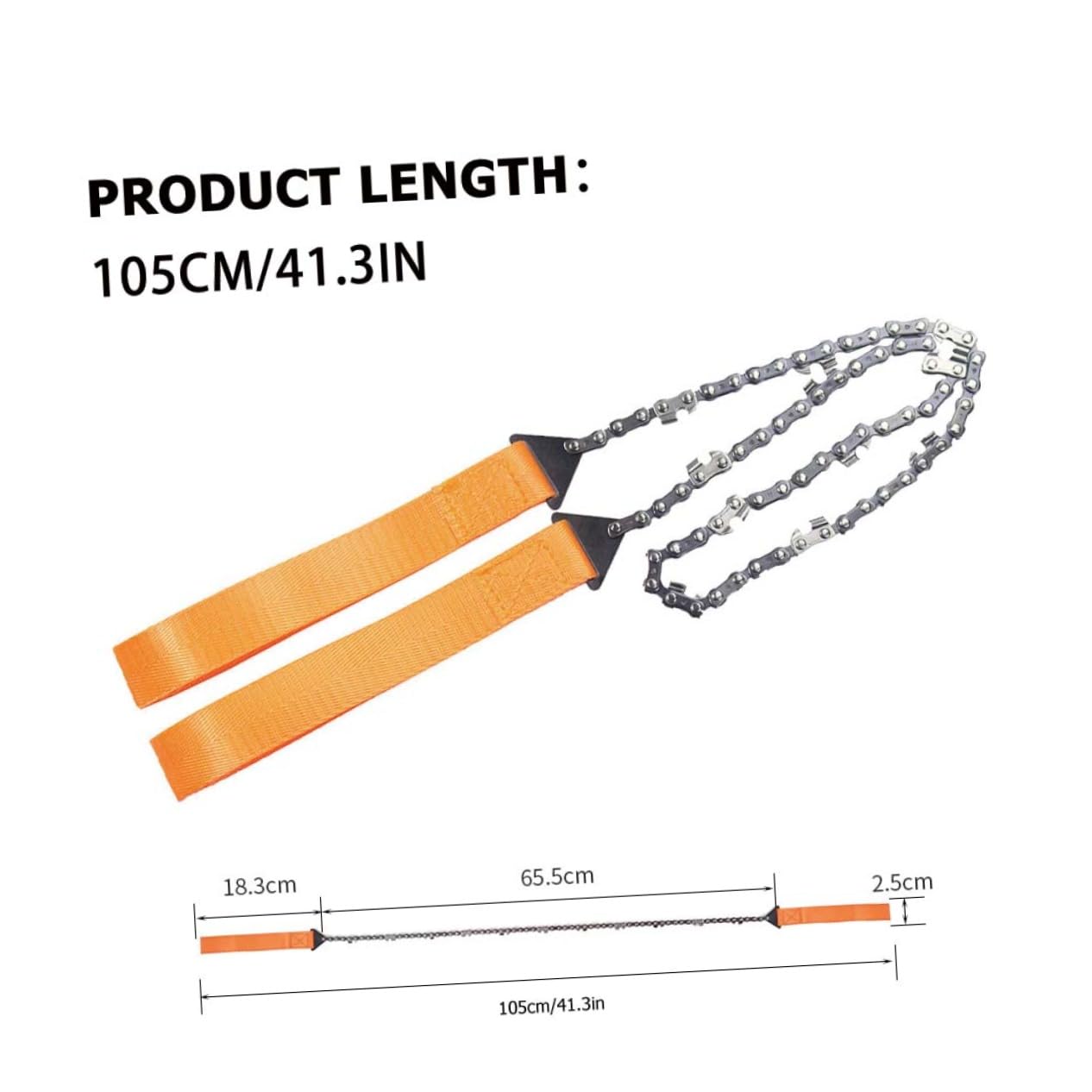 KICHOUSE Hand Chainsaw Camping Hand Chainsaw Emergency Pocket Saws Outdoor Lightweight