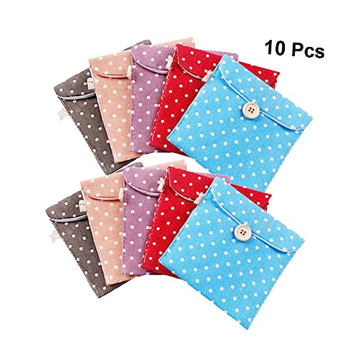 Bolsa de almacenamiento para toallas sanitarias de lino x10 piezas miniatura 5