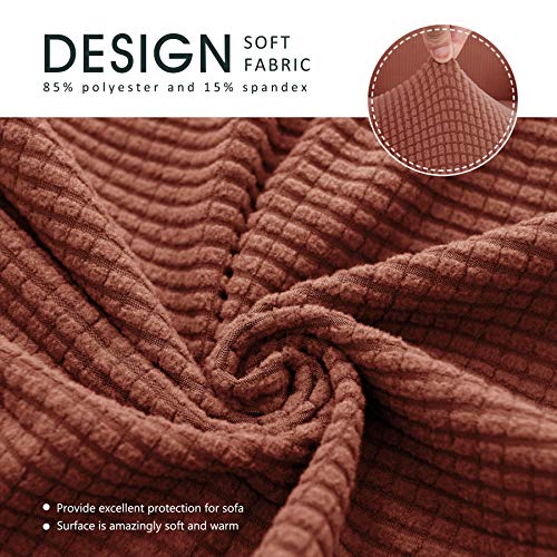 image for CHUN YI 3 Pieces Stretch Loveseat Sofa Cover for Dogs, 2 Seater Couch 