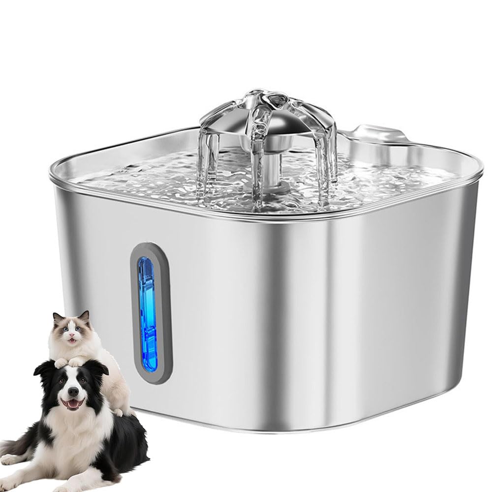 WSGDSG 2.2L Water Fountain for Dog Cat, Water Bowl Dispenser for Pet