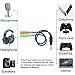 ENVEL 3.5mm Jack Cable Headset Adapter Kit Mutual Convertors for Laptop,Mac,PS4,Smartphone,Xbox One,Tablet Earphone with Headphone/Microphone Simultaneously Y Splitter Audio 2 Female to 1 Male