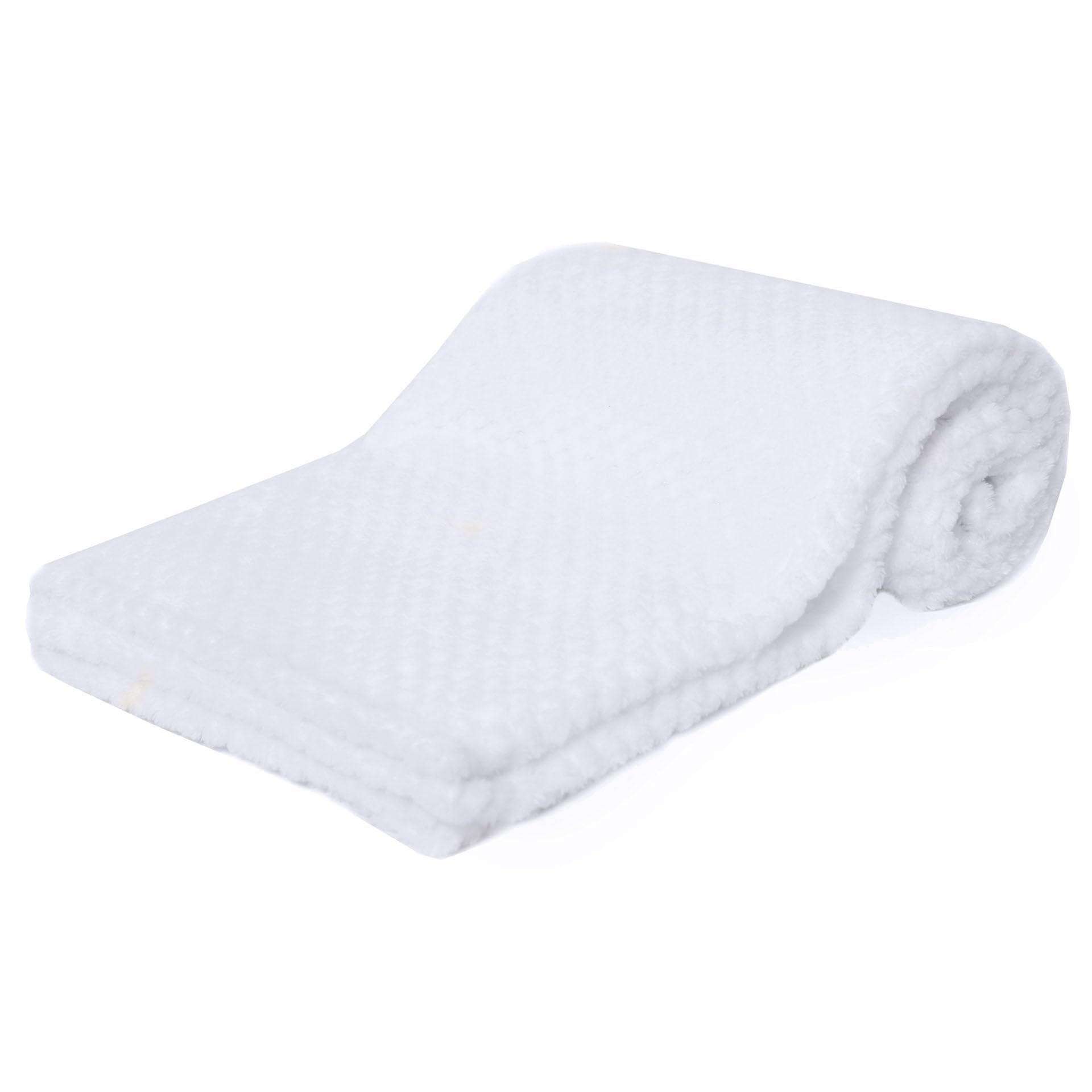 Soft Touch Men's White Baby Blanket For Newborn, Supersoft Waffle Blankets For Newborn Baby Boys And Girl Blanket. Car Seat, Pram, Cots 0-2 Years. 75 X 100Cm