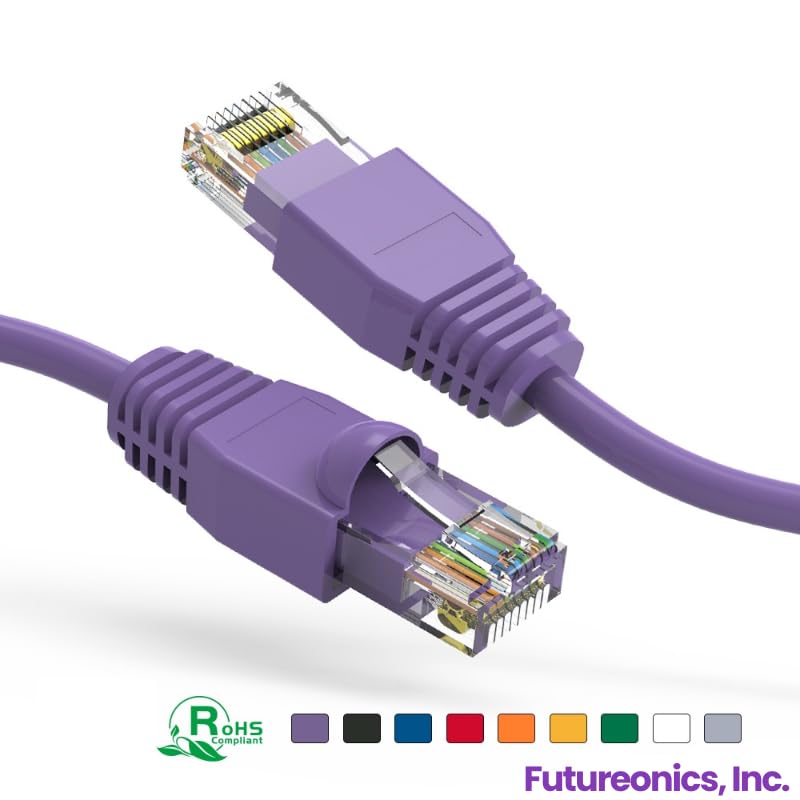 Cable Ethernet Cat 6 UTP Morado 25 pies Pack 50 miniatura 4