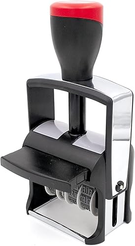 Miniatura 2 de MaxMark Sello de frase de fecha resistente 2024, tamaño de fecha grande, banda exclusiva de 12 años, tinta azulroja