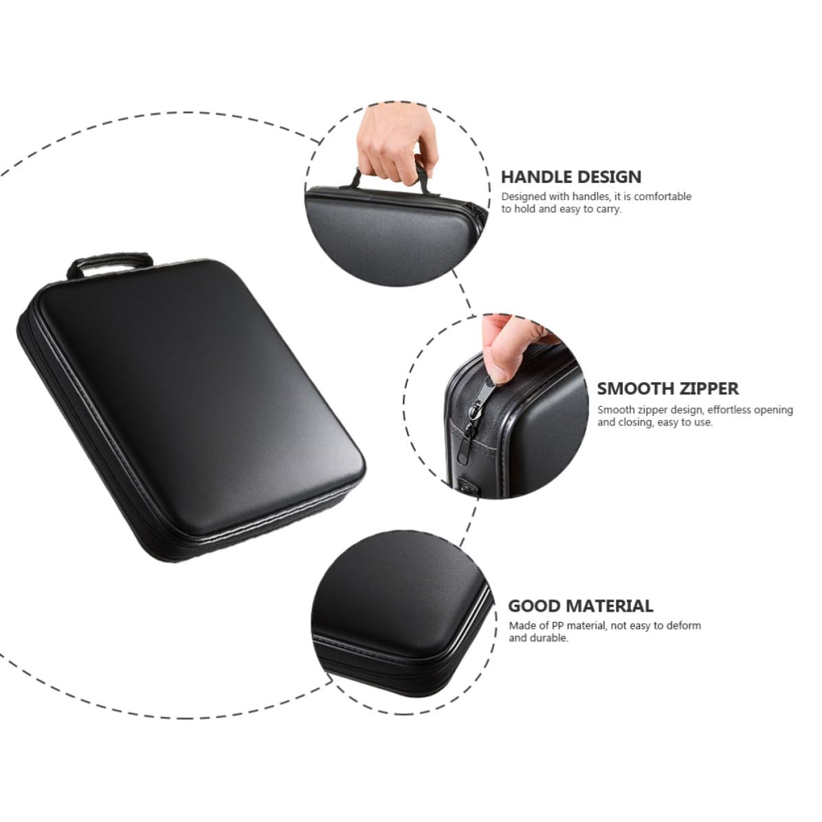 Custodia Materiale Pp e Non Tessuto 160 Pezzi Capacità per CD Resistente Agli Urti ai Graffi Organizer per Dvd per Soggiorno