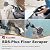 Toovem 4 Inch SDS Plus Floor Scraper Kit, Spare Blades, Bolts, Nuts, Lock Washers, Removes Thinset & Adhesives Wall Scraper, 4" x 10" Tile Removal Chisel Tool, fits SDS-Plus Rotary Hammers