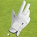 Linjinx Left Hand Genuine Leather Golf Glove Unisex Thin Sheepskin Outdoor Sport Stylish Durable Breathable Soft White X-Large