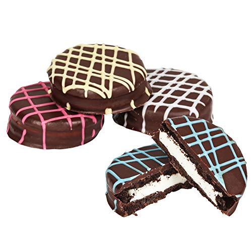 Hazel & Creme Chocolate Gift Box - 20 Cookies - Chocolate Covered Cookies - Gourmet Food Gift Box, Thank You, Birthdays, Get Well Gift