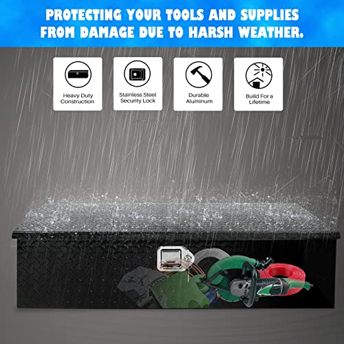 Eivojor TL66301 39 Inch Heavy Duty Aluminum Diamond Plated Tool Box Pick Up Truck Bed Rv Trailer Toolbox Storage Organizer thumb #3