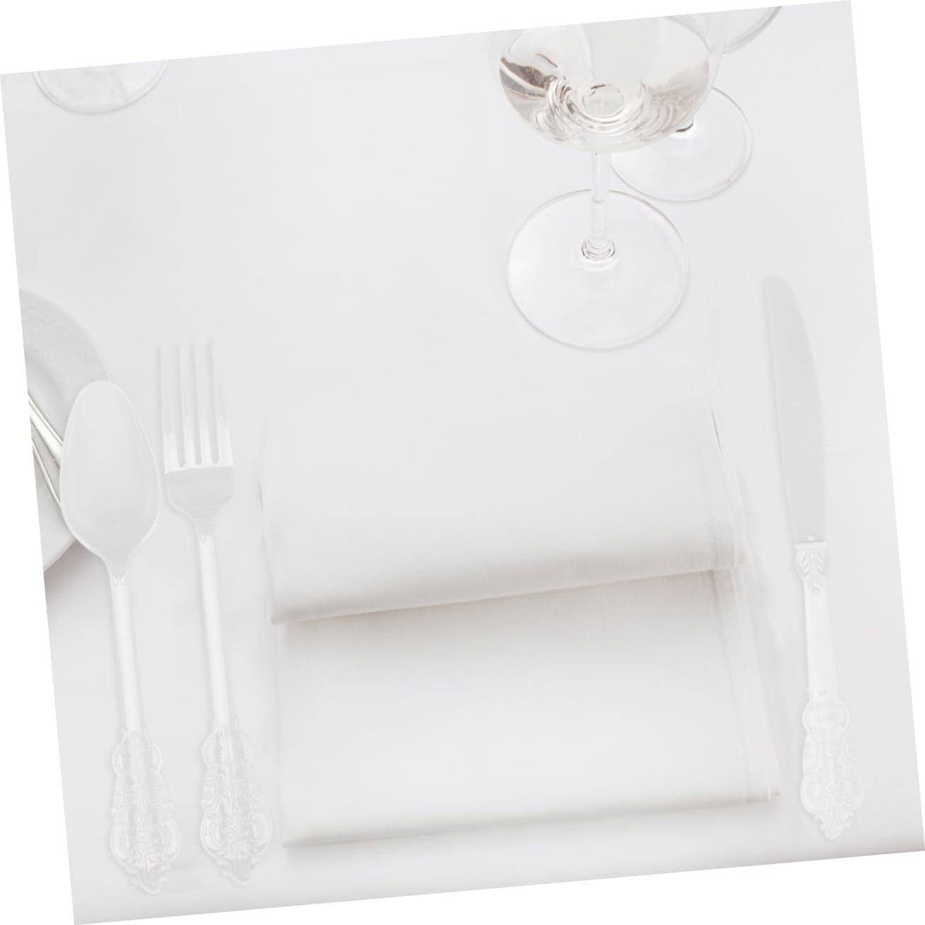 Didiseaon Practical Culteries for Busy Days 12pc Disposable Plastic Silverware Set Easy to Eat No Cleaning for Special Occasions