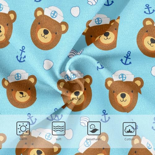 Cute Bear Ocean Blue Toddler Girls's Underwear 2T 23021873