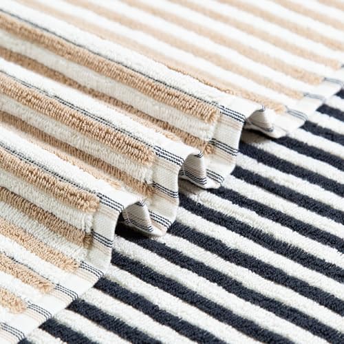 Image of MYTRIDENT Symphony of Threads Towel for Bath, 75 cm x 150 cm, 100% Cotton, 625 GSM, Super Soft, Absorbent, Mirael