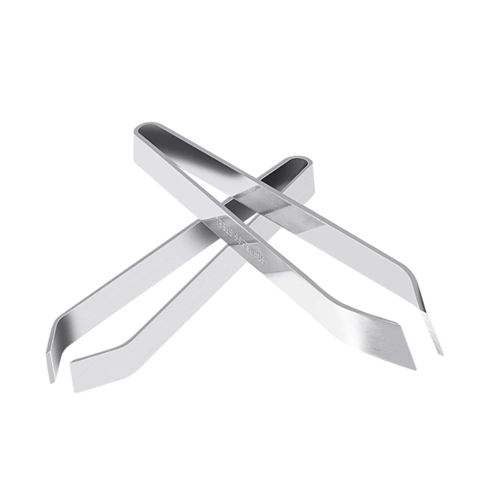 LVYKING 2 Pcs Fish Bone Tweezers, Stainless Steel Flat and Slant Pliers for Removing Meat Hair, Kitchen Salmon Trout