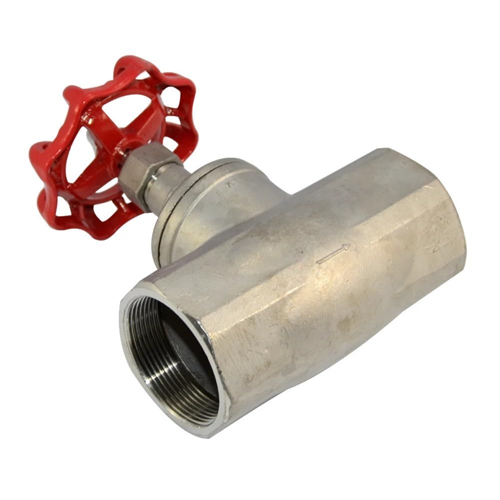 Valvola a Globo in Acciaio Inossidabile for Filettatura Interna 1/2 "3/4" 1 "1-1/4" Valvola a Spillo for Acqua ad Alta Temperatura SS304(1-1/4")