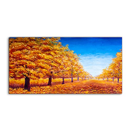 Image sur verre 140x70cm Coloray pour raviver un mur sombre avec une forêt d'automne